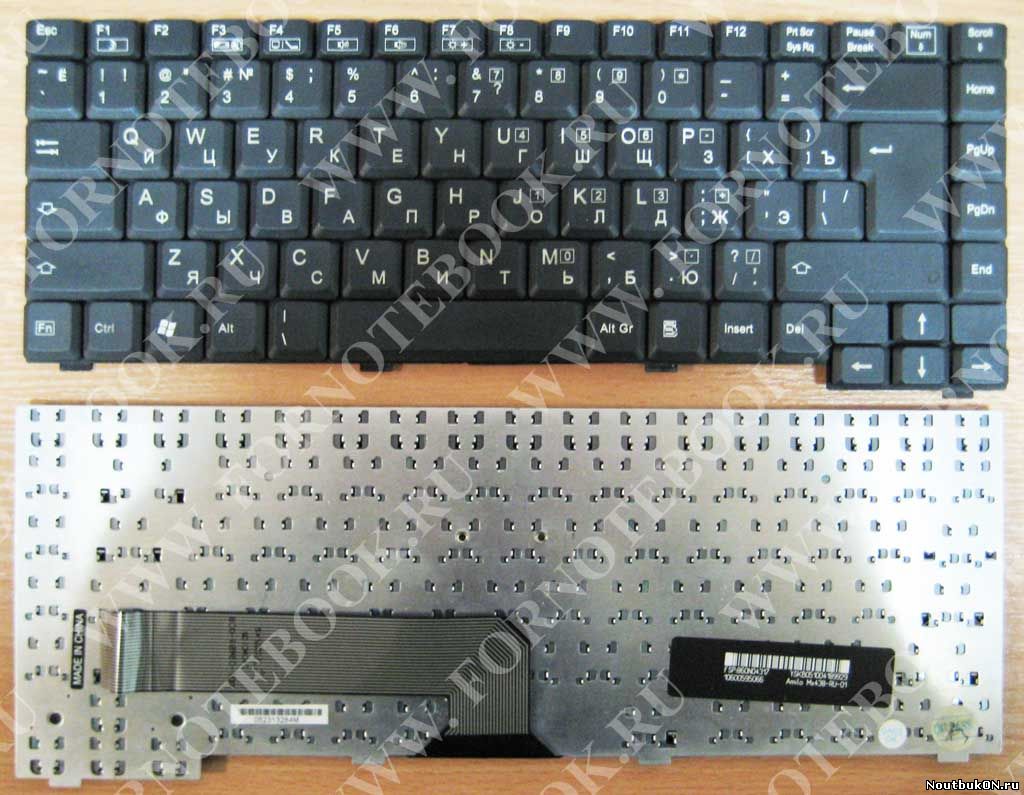 Клавиатура для ноутбука Fujitsu-Siemens Amilo Pi1536 FSP-860N84317 Amilo mx438-ru БЕЗ 4-Х КНОПОК