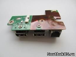 Плата USB разъемов для ноутбука Toshiba Satellite A300 P300D A305 DABD3AATB6D0 34BD3UB0000