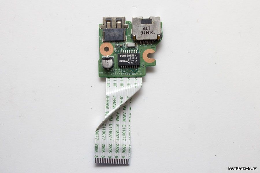 Плата USB и LAN разъема для ноутбука HP Pavilion 15-e da0r65tb6d0 rev:d 33A65UB0010