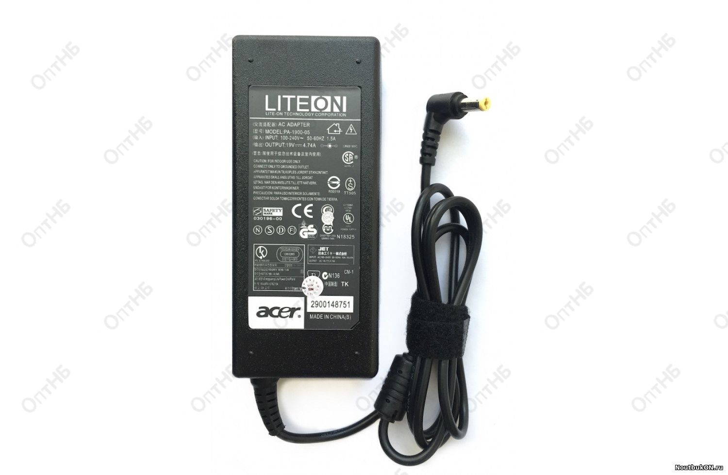Зарядное устройство Acer/ eMachines/ PackardBell 19V 4.74A 5.5*1.7 реплика