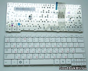 Клавиатура для ноутбука Samsung NF110 NF108 N310 (cnba5902862) RU White BA59-02862C, BA59-02862D, CNBA5902862CBIL, CNBA5902862DBIL только английские буквы
