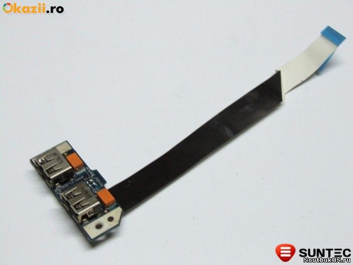 Плата USB разъемов для ноутбука Toshiba Satellite A200 LS-3484P с шлейфом