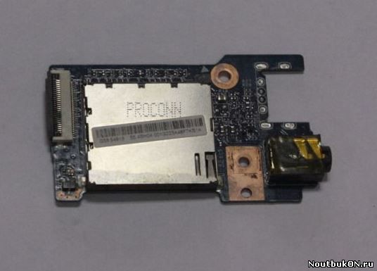 Плата AUDIO разъема + cardreader для ноутбука Lenovo G580 48.4sg05.011 1312-62-22 с шлейфом