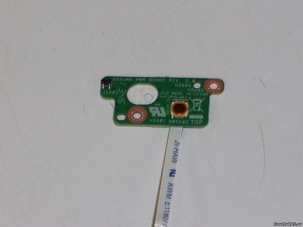 Плата кнопка включения для ноутбука ASUS X551 pwr board r512 r512c с шлейфом