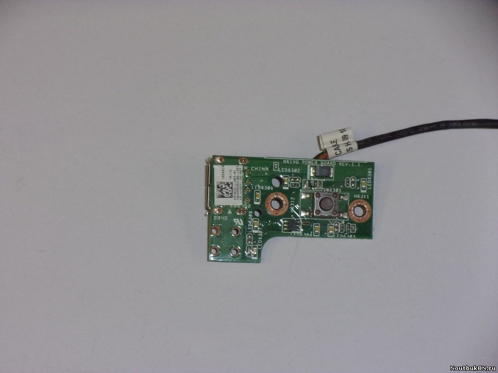 Плата кнопка включения РАЗЪЕМ usb для ноутбука ASUS N61 60-NXDPS1100-B03 n61VG POWER BOARD