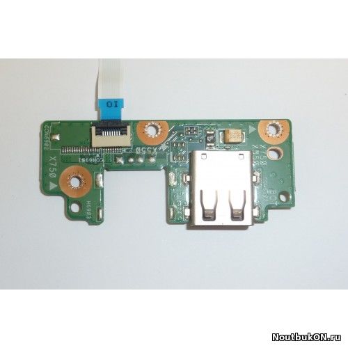 Плата USB разъема для ноутбука ASUS 60NB0660-IO1010 USB BOARD ASUS X550 69N0PMB10A01 69N0RAB10A01-01 R751J R751L&NBSP; 69N0PMB10A01-01 X750DP_IO BOARD