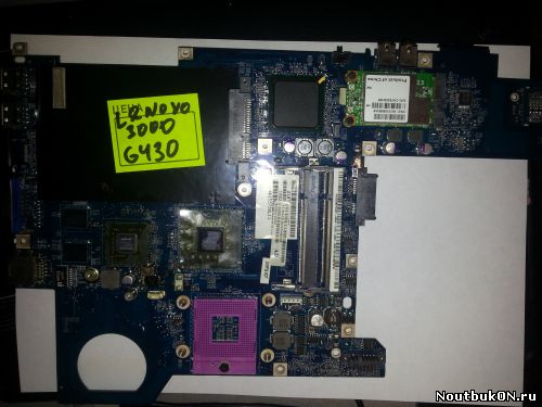 Материнская плата Lenovo 3000 G430 нерабочая гретая видяха БЕЗ usb разъемов