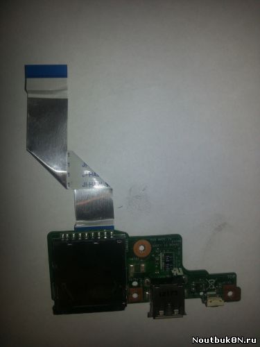 Плата USB разъем картридер питания вентилятора для ноутбука Lenovo IdeaPad S206 69N095B10B02 C ШЛЕЙФОМ