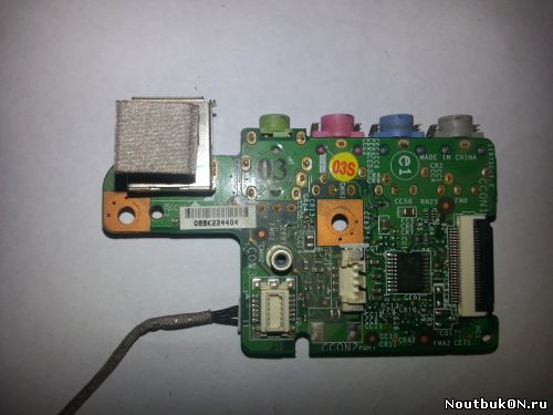 Плата USB AUDIO разъеомв для ноутбука MSI VR630 MSI EX630 MS-1672 16.0" ms-1671c с шлейфом