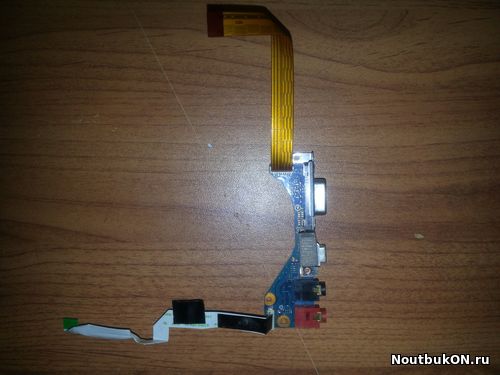 Плата AUDIO VGA разъемов для ноутбука Sony Vaio VGN-SZ Series VGN-SZ5MRN 1-869-788-11 с шлейфом 1-869-803-11 fpc-42