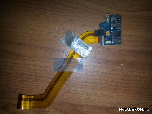 Плата USB разъемов для ноутбука Sony Vaio VGN-SZ Series VGN-SZ5MRN 1-869-789-11 с шлейфом 1-869-805-11 fpc-46 ОДИН РАЗЪЕМ СЛОМАН