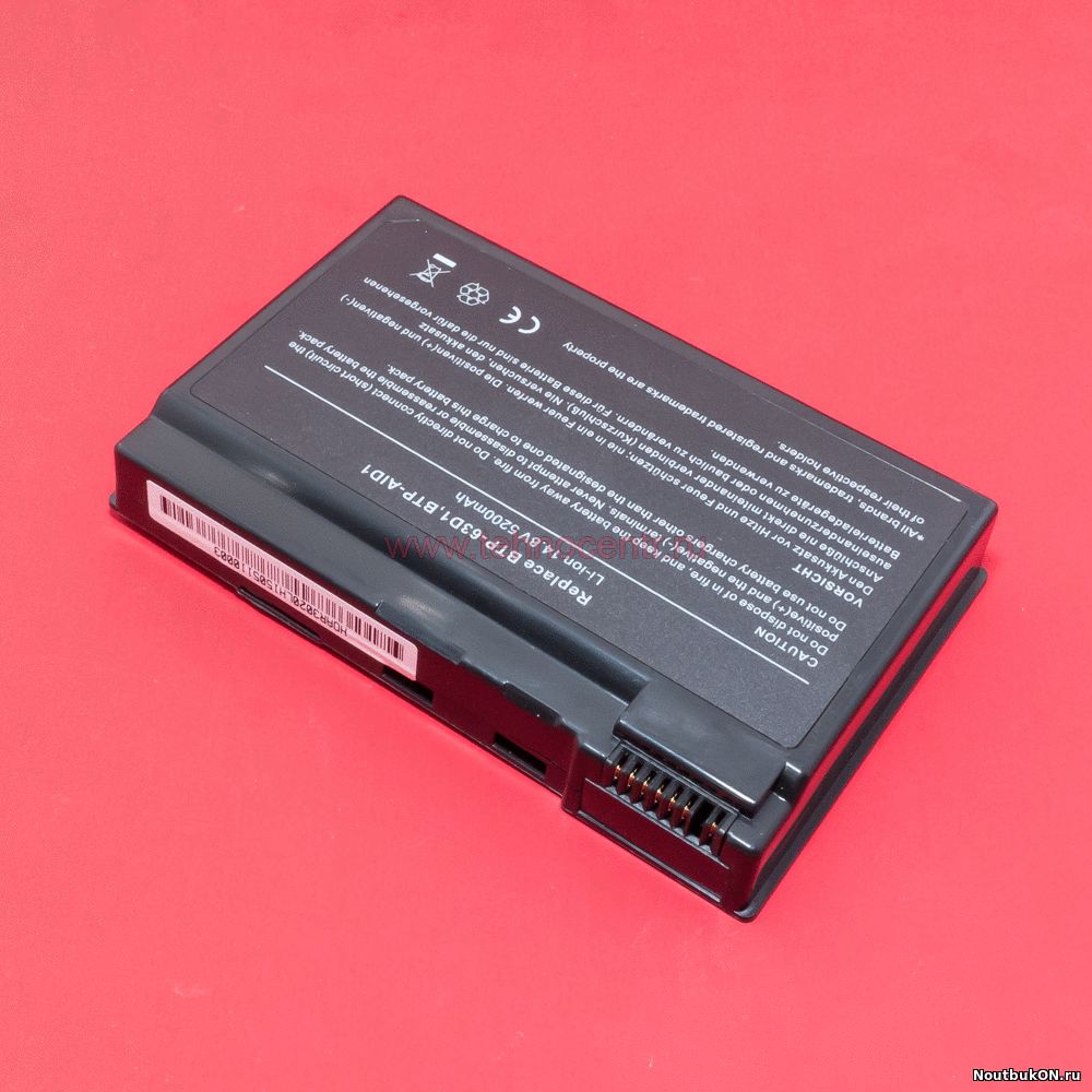Аккумулятор для ноутбука Acer Aspire 3020 3610 5020 302x 361x 502x Series Extensa 2600, TravelMate 2410, 2412, 2413, 2414, 2419, 4400, 4401, 4402 BTP-98H1 СТЕПЕНЬ ИЗНОШЕННОСТИ 16%