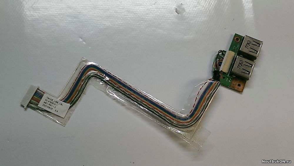 Плата USB разъемов для ноутбука Acer Aspire Acer Aspire 4920 48.T904.011 с шлейфом 50.4T906.001