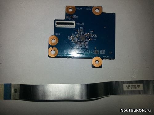 Плата Card-Reader для ноутбука DNS W670SFQ 0802883 6-71-W670V-D13 C ШЛЕЙФОМ 6-43-W6700-030