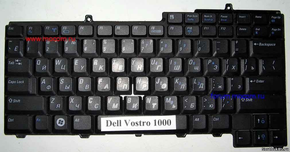 Клавиатура для ноутбука Dell Vostro 1000 ТОЛЬКО АНГЛИЙСКАЯ РАСКЛАДКА D5A0R, 9J.N6782.A0R Inspiron E1705 Precision M6300 Precision M90 Vostro 1000 XPS M140 XPS M1710 Inspiron 630m Inspiron 6400 надо пр