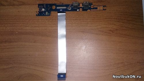 Плата USB разъемов + кнопка включения для ноутбука Samsung NP530U4E BA92-09992A