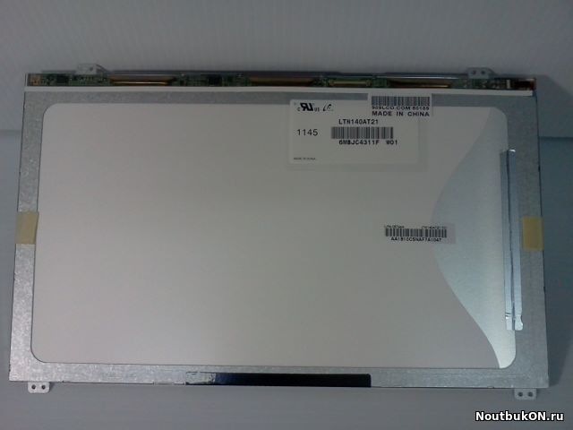 Матрица для ноутбука 14,0 LED ULTRASLIM LTN140AT21 1366x768 глянцевая 40pin крепления уши сверху снизу аналог LTN140AT21 LTN140AT17 LTN140AR07