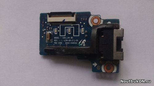 Плата LAN разъемов СЕТЕВАЯ КАРТА для ноутбука Samsung X360 BA92-04855A