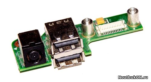 Плата разъёма питания/ USB разъёмов для ноутбука Dell Vostro 500, Inspiron 1525, 1526, 1528 N7110 (48.4W006.021 48.4W006.011) pp29l