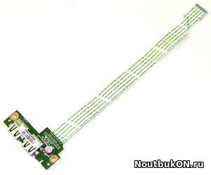 Плата USB разъёмов для ноутбука HP Pavillion 15-d, DX SERIES 250 G2, 255 G2 (010194F00-491-g) 010194F00-35K-G 010194F00 OSAMU2_MV_USB+LED_V1 USB LED Board With Cable С КАБЕЛЕМ