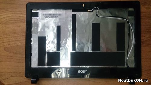 Корпус только верхняя крышка без рамки для ноутбука Acer Aspire V5-121 EAZHG001020 EAZHA001020 ONE 725 поцарапанная только под покраску или заклейку пленкой