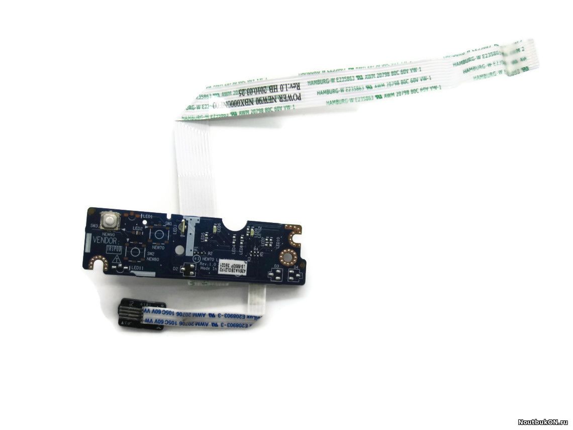 Плата кнопки включения для ноутбука Acer Aspire 5542, 5542G, Packard Bell TM86 (LS-5893P, NBX0000NE00m 435NAZBOL32)