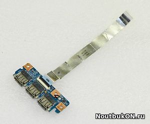 Плата USB разъёмов для ноутбука Sony VAIO VPC-EL PCG-61B11V (VPCEK) VPC-EG Series (48.4MP05.011, 50.4MP03.002) 48.4MP03.11