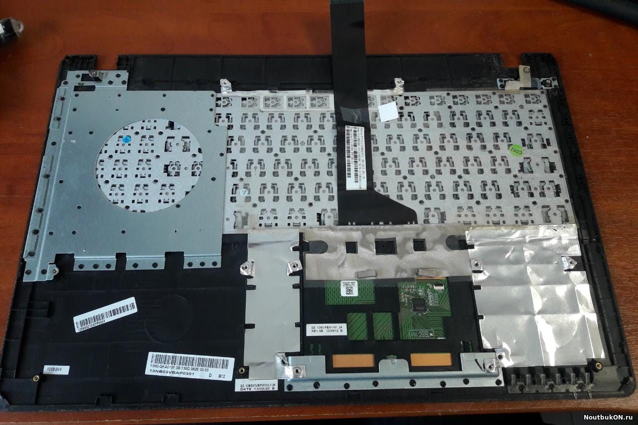 Клавиатура с топ-кейсом для ноутбука ASUS X550VL, F552C, F552CA, X552E, X552L (13N0-QKA0101, 0KN0-PE1RU13) черный