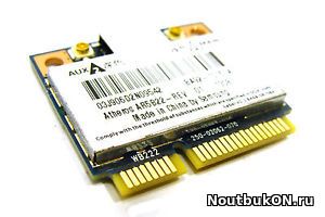 Модуль Wi-Fi/Bluetooth для ноутбука Samsung NP530U3C, NP535U3C, NP540U3C (BA92-10153A) Qualcomm Atheros Модель: AR5B22 AR5B22 2,4/5 ГГц двухдиапазонная Wi-Fi карта