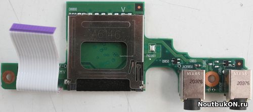 Плата Card Reader/AUDIO для ноутбука HP Compaq 620, 625 (6050A2330301-AUDIO-A2) 6050a2330501 425
