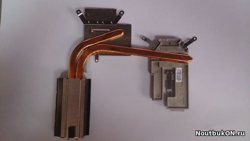 Система охлаждения (ТОЛЬКО РАДИАТОР) для ноутбука DNS MB50IA / 20B390-FM2010 20B370-Fc2010 mb40ia