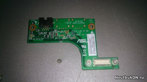 Плата USB разъемов + LAN для ноутбука Asus N73JN 60-NZXLA1000-B01 оба usb разъема сломаны