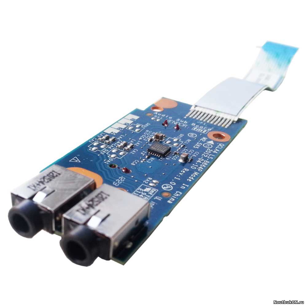 Плата AUDIO разъёмов для ноутбука Samsung NP355V4C, NP355V5C, NP350V5C (QCLA4 LS-8864P, NBX00017I00)