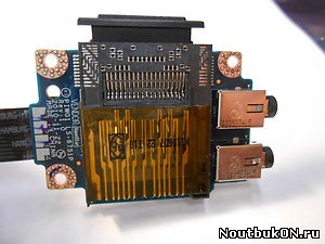 Плата CARDREADER и AUDIO разъемов Lenovo G570 PIWG1 LS-6751P NBX0000SN00 G575