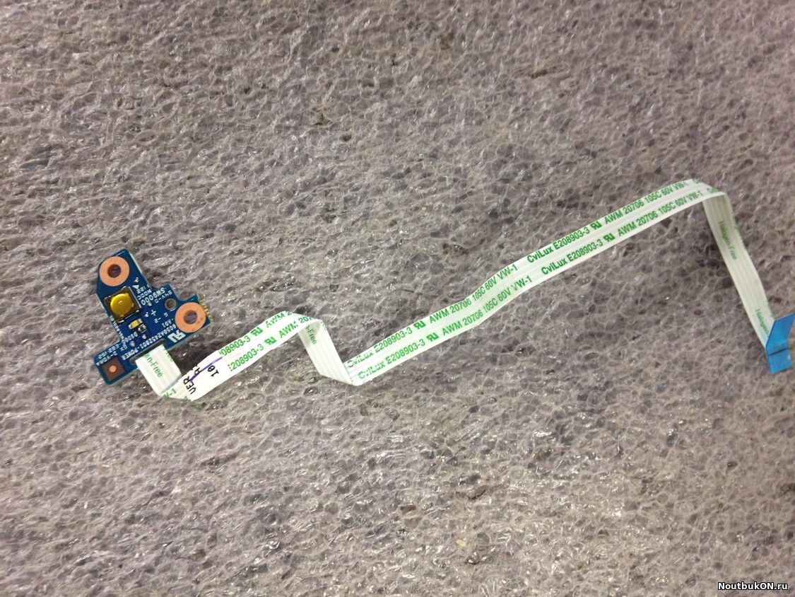 Плата кнопки включения HP ProBook 4530S 4535 4730s Power Button Board 6050A2452801 650125-001 646295-001