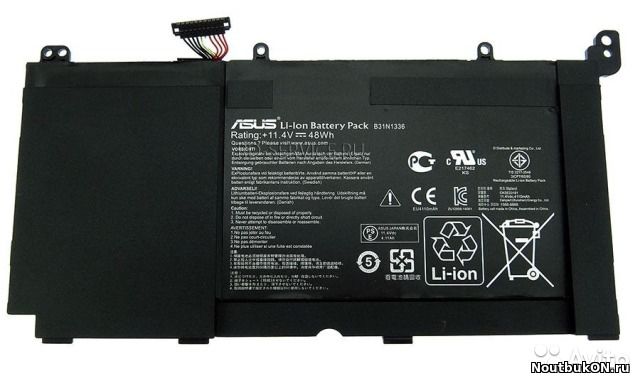 Аккумулятор для ноутбука ASUS A551L, A551LB, V551L, V551LB, S551LN, S551L K551 (B31N1336) 4110mAh 48Wh
