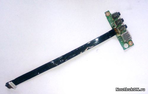 Плата USB/AUDIO разъёмов для ноутбука DNS (0123250), DNS 0119118, Clevo M765S (6-71-M74SA-D03A)