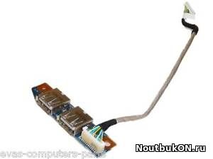 Плата USB разъёмов для ноутбука Sony VAIO PCG-7146P (VGN-NS11MR), PCG-7144M VGN-N510C, VGN-NS110E, VGN-NS20E (1P-1087500-6011)