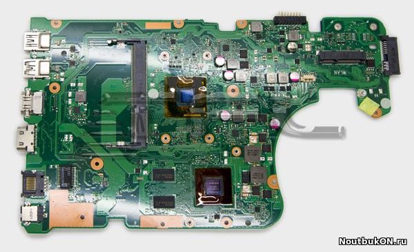Материнская плата для ноутбука ASUS X555S, X555SJ (X555SJ MAIN BOARD REV:2.0) с процессором Intel Pentium N3700 (SR29E) не рабочая