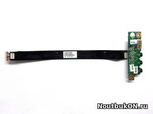 Плата USB/AUDIO разъёмов для ноутбука DNS 0119117, DNS 0119118 (6-71-M74SA-D03A)