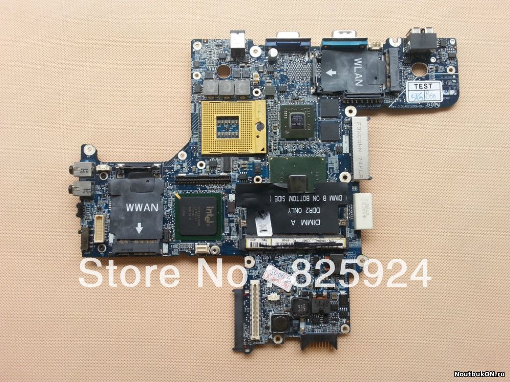 Материнская плата для ноутбука Dell Latitude D620 (LA-2792P Rev: 3.0) не рабочая