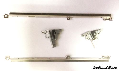 Петли для ноутбука Dell Latitude D620, D630, D631 (AMZJX000700, AMZJX000600) в комплекте с направляющими