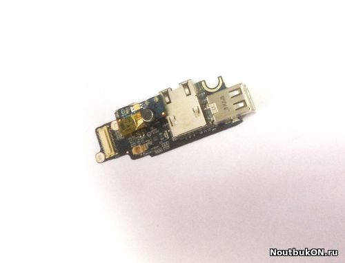 Плата LAN/MODEM/Microphone/USB разъёмов для ноутбука Dell Latitude D620 (LS-2792P Rev: 1.0)