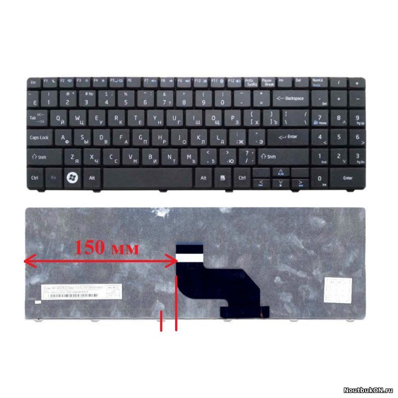 Клавиатура для ноутбука DNS A15 A17 SERIES NK81MT09-01003D-01/B, 0KN0-XV1US18, 0KN0-XV1UK18, 0KN0-XV1RU18, NK8200-00013T-01/A, MP-08G63SU-5287, MP-08J46SU-4306, NK8200-00013T-01/A 0KN0-W01RU12, 0KN0-W
