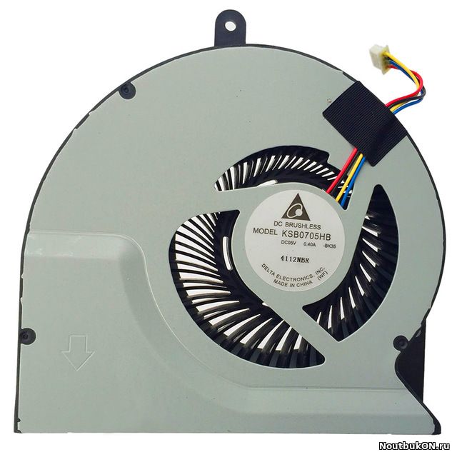 Вентилятор (кулер) для ноутбука Asus N56D, N56J, N76V KSB0705HB-BK35, KSB0705HB-BK99 13GN9I1AM010-2, 13GN9J1AM050-2, 13GN9J1AM060-2, 13GNAL1AM020-1, 13GNQO1AM010-1, 13NB03J1AM0201, 13N0-M3A0602, 13N0-