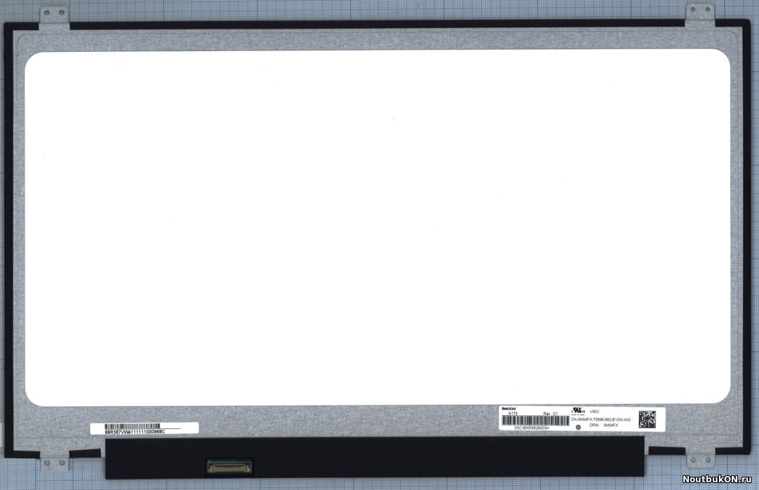 Матрица для ноутбука 17,3 LED SLIM, 30 Pin, eDP, 1600x900 (N173FGA-E34), аналог NT173WDM-N21 N173FGA-E34 С КРЕПЛЕНИЯМИ УШИ СВЕРХУ СНИЗУ ГЛЯНЕЦ