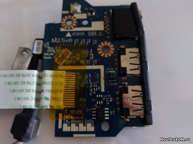 Плата USB LAN для ноутбука Acer Aspire 5534 5538 5538G Ls-5402P С ШЛЕЙФОМ NBX0000J800
