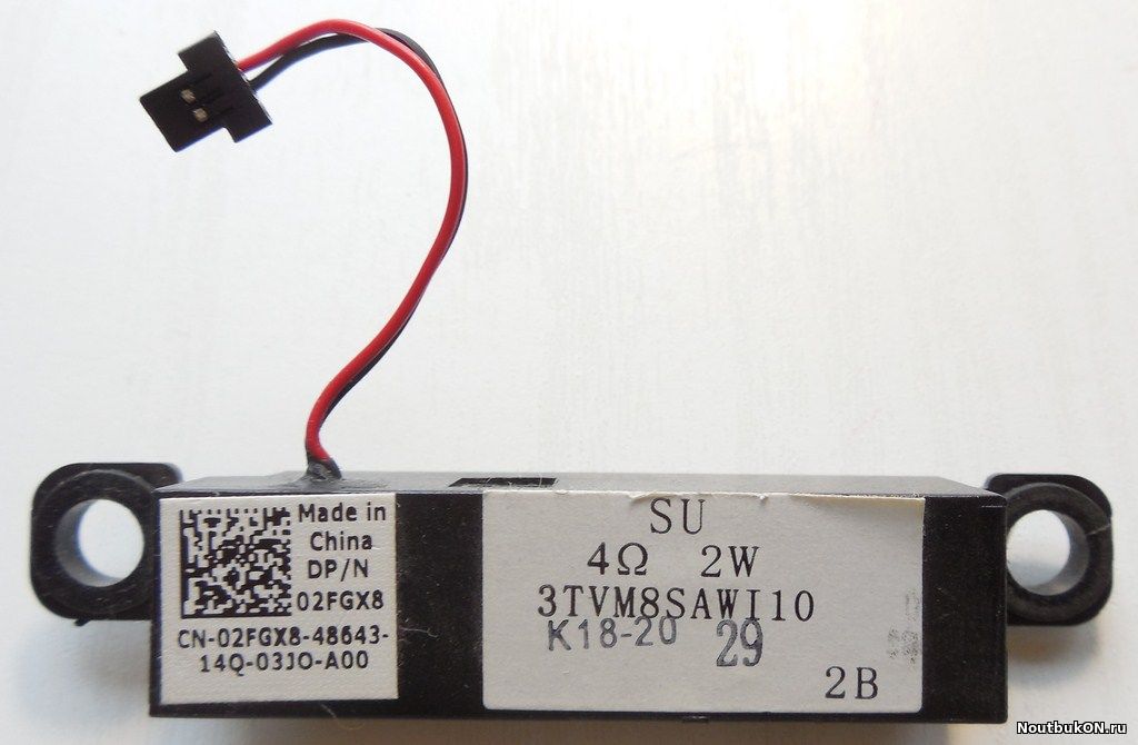 Динамик внутренний для ноутбука Dell Vostro 1014 1015 3TVM8SAWI10 02FGX8