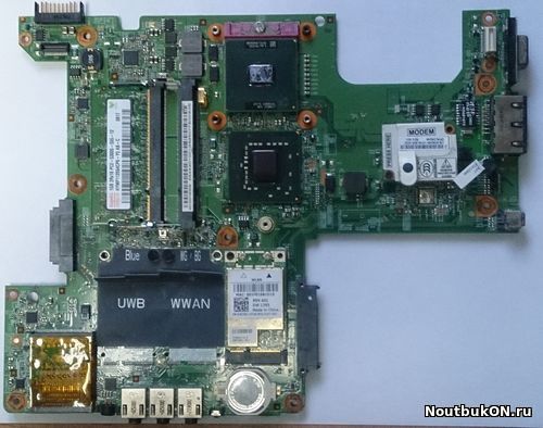 Материнская плата для ноутбука Dell Vostro 500, Inspiron 1525, N7110 (48.4W002.031) НЕРАБОЧАЯ