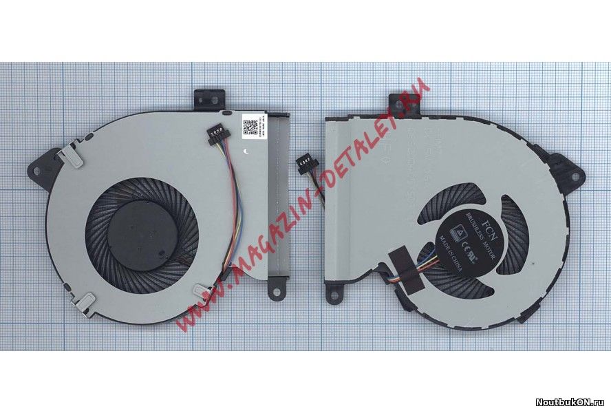 Вентилятор (кулер) для Asus X540 X540S X540SA X540LA K540LJ X540YA X540 X541U F540 F540UP R540 R540UP p/n: DFS2004057S0T-FHM7